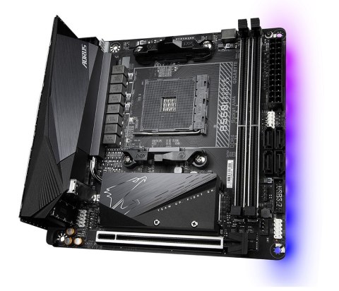 Gigabyte Płyta główna B550I AORUS PRO AX AM4 2DDR4 HDMI/DP mITX Gigabyte Płyta główna B550I AORUS PRO AX AM4 2DDR4 HDMI/DP mITX