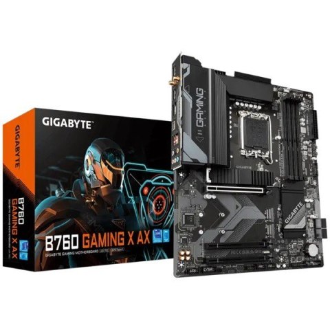 Gigabyte Płyta główna B760 Gaming X AX s1700 4DDR5 DP/HDMI ATX Gigabyte Płyta główna B760 Gaming X AX s1700 4DDR5 DP/HDMI ATX