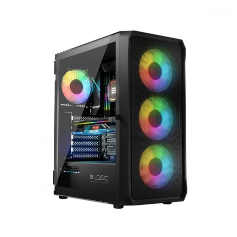 Logic Concept Obudowa Komputerowa Logic Portos ARGB Midi USB 3.0 Czarna