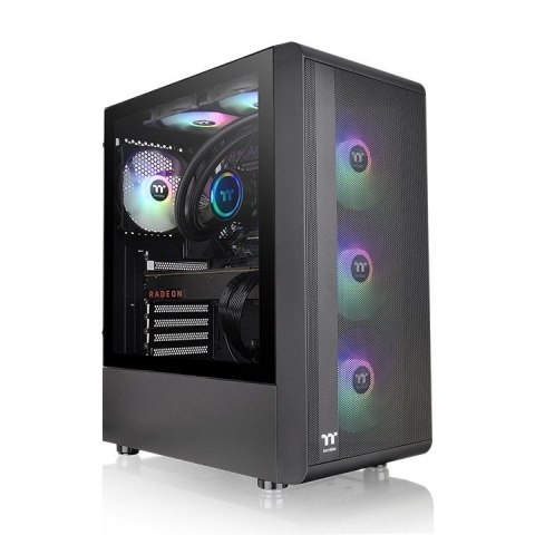 Thermaltake Obudowa - S200 Tempered Glass ARGBx3 Czarna Thermaltake Obudowa - S200 Tempered Glass ARGBx3 Czarna