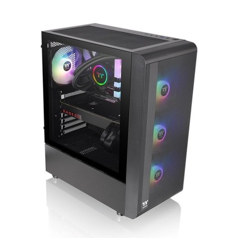 Thermaltake Obudowa - S200 Tempered Glass ARGBx3 Czarna Thermaltake Obudowa - S200 Tempered Glass ARGBx3 Czarna