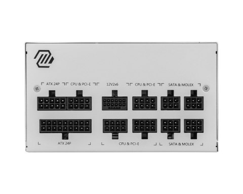 MSI Zasilacz modularny MAG A850GL PCIE5 850W 80PLUS GOLD biały MSI Zasilacz modularny MAG A850GL PCIE5 850W 80PLUS GOLD biały
