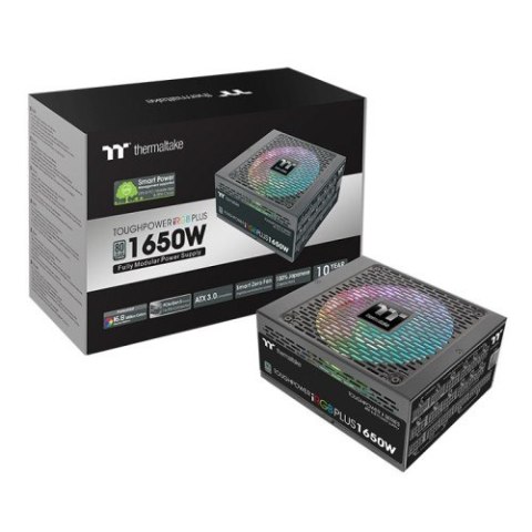 Thermaltake Zasilacz Toughpower iRGB digital 1650W F modular Titanium 14cm Gen5 Thermaltake Zasilacz Toughpower iRGB digital 1650W F modular Titanium 14cm Gen5