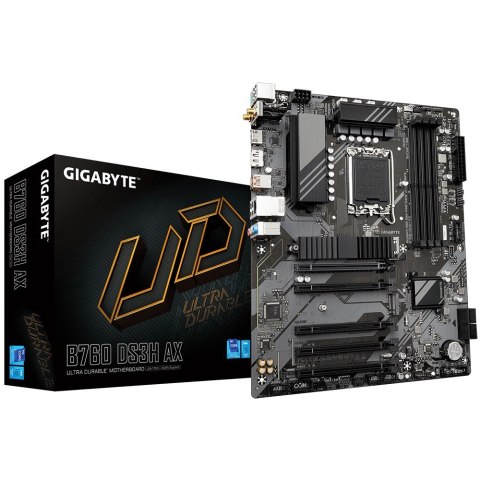Gigabyte Płyta główna B760 DS3H AX s1700 4DDR5 DP/HDMI ATX Gigabyte Płyta główna B760 DS3H AX s1700 4DDR5 DP/HDMI ATX