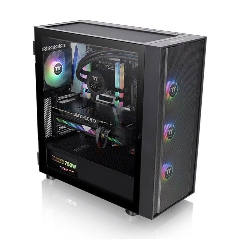 Thermaltake Obudowa - H570 Tempered Glass 3x12cm ARGB Czarna Thermaltake Obudowa - H570 Tempered Glass 3x12cm ARGB Czarna