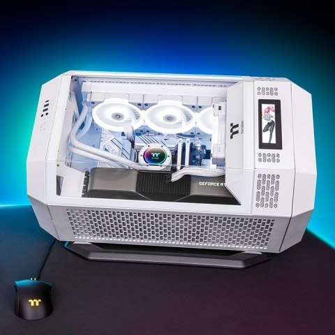 Thermaltake Obudowa - The Tower 300 Tempered Glass x 3, CT140 Fan x 2 Biała Thermaltake Obudowa - The Tower 300 Tempered Glass x 3, CT140 Fan x 2 Biała