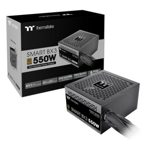 Thermaltake Zasilacz - Smart BX3 550W 80+Bronze ATX3.1 PCI-E 5.0 Single Rail DC-DC Thermaltake Zasilacz - Smart BX3 550W 80+Bronze ATX3.1 PCI-E 5.0 Single Rail DC-DC