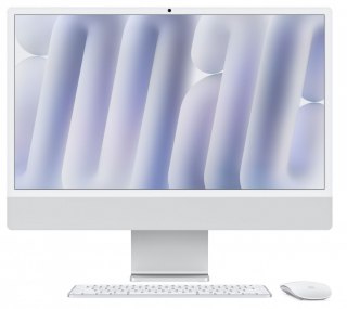 Apple IMac 24 cale: M4 10/10, 16GB, 512GB, US - Srebrny - MWUV3ZE/A/US