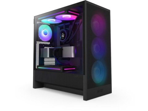 NZXT Obudowa H5 FLOW RGB Midi tower z oknem (2024) Czarna NZXT Obudowa H5 FLOW RGB Midi tower z oknem (2024) Czarna