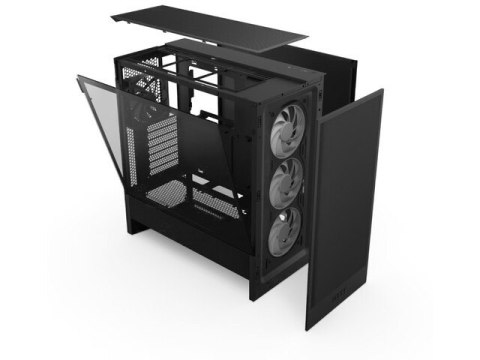 NZXT Obudowa H5 FLOW RGB Midi tower z oknem (2024) Czarna NZXT Obudowa H5 FLOW RGB Midi tower z oknem (2024) Czarna