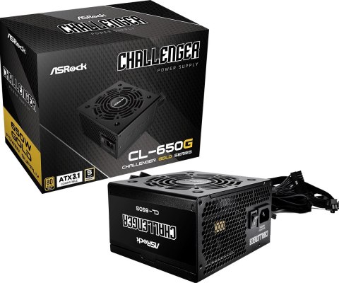ASRock Zasilacz CL-650G 650W 80PLUS GOLD ASRock Zasilacz CL-650G 650W 80PLUS GOLD