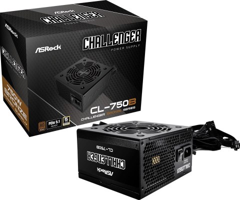 ASRock Zasilacz CL-750B 750W 80PLUS BRONZE ASRock Zasilacz CL-750B 750W 80PLUS BRONZE