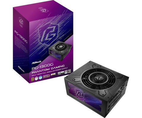 ASRock Zasilacz PG-1300G 1300W 80PLUS GOLD modularny ASRock Zasilacz PG-1300G 1300W 80PLUS GOLD modularny
