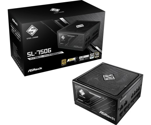 ASRock Zasilacz SL-750G 750W 80PLUS GOLD modularny ASRock Zasilacz SL-750G 750W 80PLUS GOLD modularny