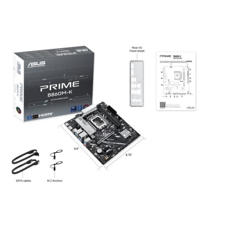 Asus Płyta główna PRIME B860M-K s1851 XDDR5 USBC mATX Asus Płyta główna PRIME B860M-K s1851 XDDR5 USBC mATX