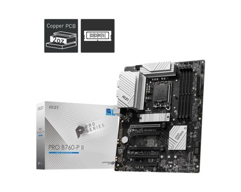 MSI Płyta główna PRO B760-P II S1700 4DDR5 DP/HDMI ATX MSI Płyta główna PRO B760-P II S1700 4DDR5 DP/HDMI ATX