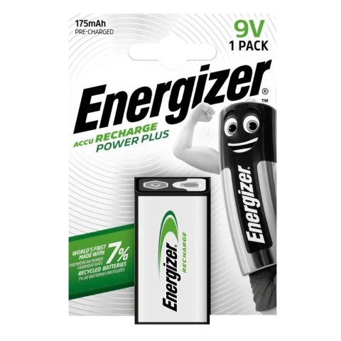 Energizer Akumulator Power Plus 9V 6LR61 175 mAh 1 szt. blister Energizer Akumulator Power Plus 9V 6LR61 175 mAh 1 szt. blister