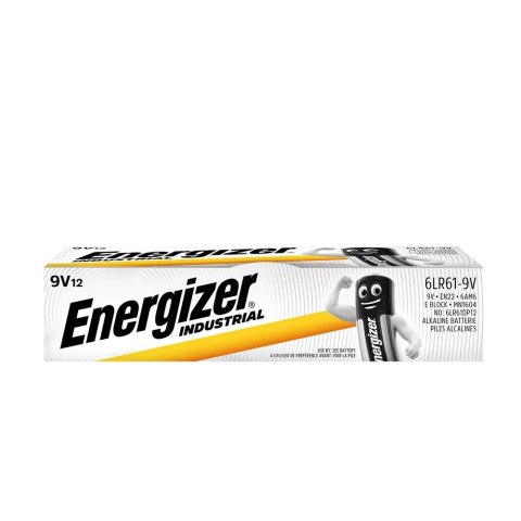 Energizer Bateria Industrial alkaliczna 9V 6LR61 12 szt. Bulk Energizer Bateria Industrial alkaliczna 9V 6LR61 12 szt. Bulk