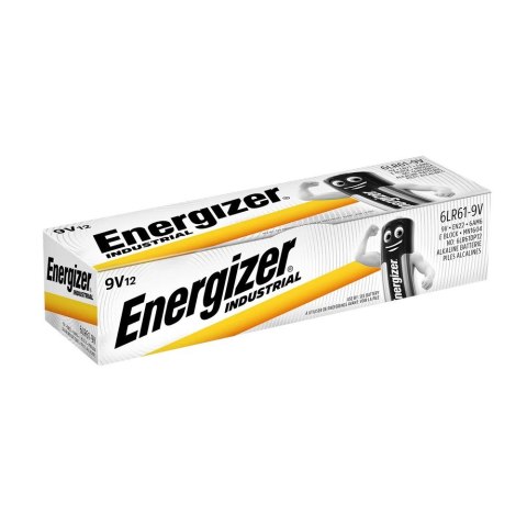 Energizer Bateria Industrial alkaliczna 9V 6LR61 12 szt. Bulk Energizer Bateria Industrial alkaliczna 9V 6LR61 12 szt. Bulk