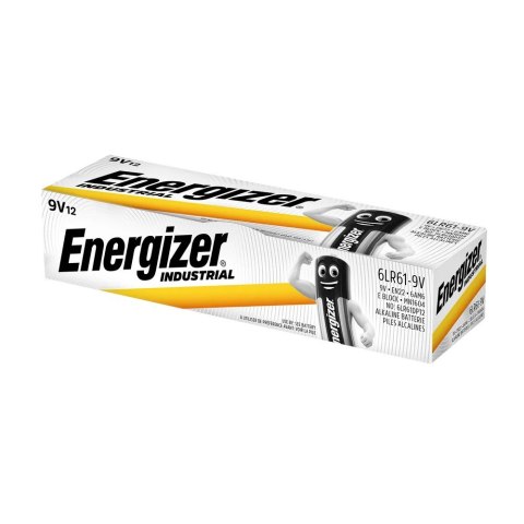 Energizer Bateria Industrial alkaliczna 9V 6LR61 12 szt. Bulk Energizer Bateria Industrial alkaliczna 9V 6LR61 12 szt. Bulk