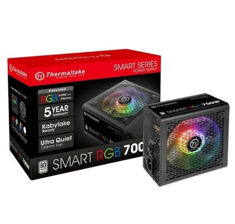Thermaltake Smart 700W RGB (80+ 230V EU, 2xPEG, 120mm, Single Rail) Thermaltake Smart 700W RGB (80+ 230V EU, 2xPEG, 120mm, Single Rail)