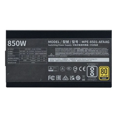 Cooler Master Zasilacz MWE Gold 850W v2 ATX 3.1