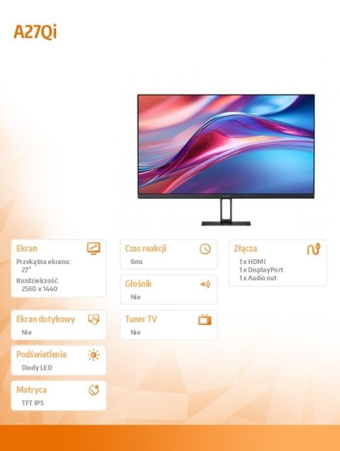 XIAOMI Monitor 2K A27Qi XIAOMI Monitor 2K A27Qi