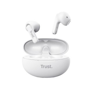 Trust Słuchawki earbuds Yavi Bluetooth ENC białe