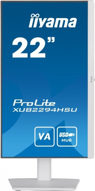 IIYAMA Monitor 21.5 cala XUB2294HSU-W2 VA,FHD,HDMI,DP,HAS(150mm)USB3.0,2x2W