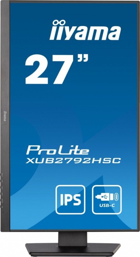 IIYAMA Monitor 27 cali XUB2792HSC-B5 IPS,FHD,USB-C,HDMI,DP,USB3.0,HAS(150mm)