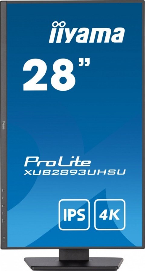 IIYAMA Monitor 28 cali XUB2893UHSU-B5,IPS,4K,HDMI,DP,2x2W,HAS(150mm)