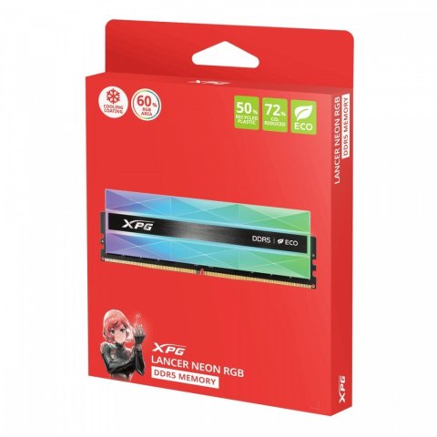 Adata Pamięć XPG Lancer NEON RGB DDR5 6000 DIMM 32GB (2x16) CL30