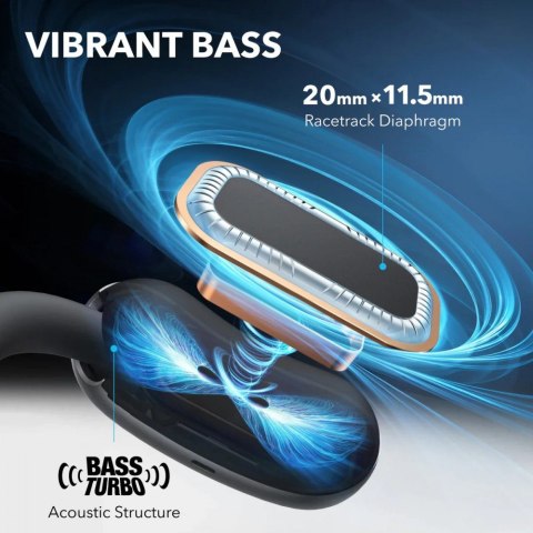 Anker Słuchawki bezprzewodowe Soundcore Aero Fit 2 Bluetooth czarne
