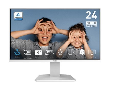 MSI Monitor PRO MP2412W 23.8 cala LED/FHD/Flat/100Hz/Biały MSI Monitor PRO MP2412W 23.8 cala LED/FHD/Flat/100Hz/Biały