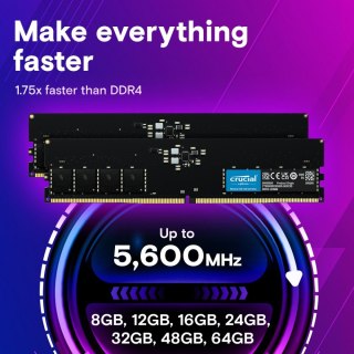 Crucial Pamięć DDR5 64GB(2*32GB)/5600 CL46 (16Gbit)