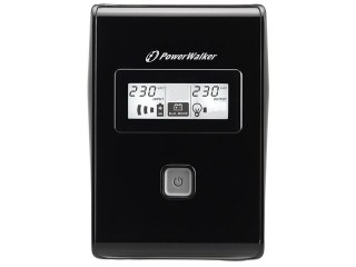 PowerWalker Zasilacz awaryjny line-interactive 650VA 2X 230V PL OUT, RJ11 IN/OUT, LCD