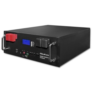 Qoltec Magazyn energii LiFePO4 do RACK | 5.12kWh | 51.2V | 100Ah | BMS |LCD