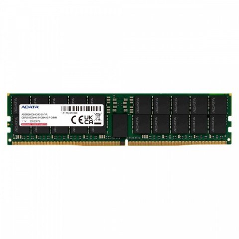 Adata Pamięć DDR5 5600 RDIMM 64GB CL46 ST (Hynix 4096x4) Adata Pamięć DDR5 5600 RDIMM 64GB CL46 ST (Hynix 4096x4)