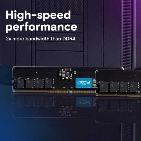 Crucial Pamięć DDR5 32GB/5600(2*16GB) CL46 (16Gbit) Crucial Pamięć DDR5 32GB/5600(2*16GB) CL46 (16Gbit)