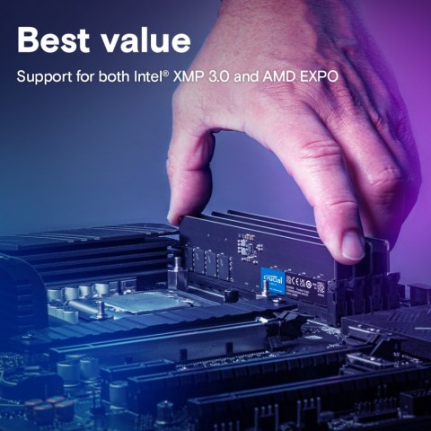 Crucial Pamięć DDR5 32GB/5600(2*16GB) CL46 (16Gbit) Crucial Pamięć DDR5 32GB/5600(2*16GB) CL46 (16Gbit)