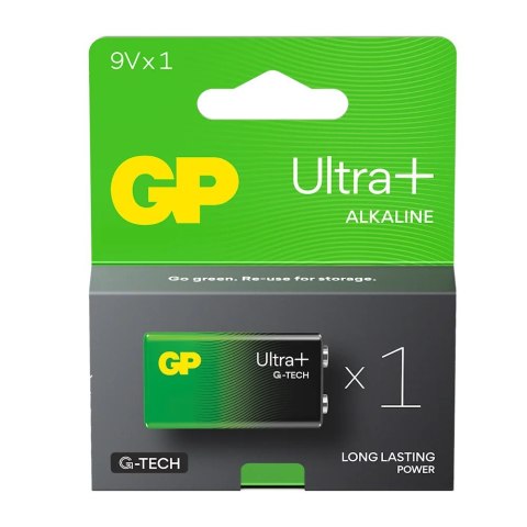 GP Battery Bateria alkaliczna 6LR61 9V GP ULTRA+ 1 szt. GP Battery Bateria alkaliczna 6LR61 9V GP ULTRA+ 1 szt.
