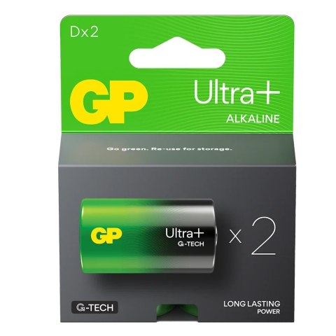GP Battery Bateria alkaliczna LR20/D GP ULTRA+ 2 szt. (G-TECH) GP Battery Bateria alkaliczna LR20/D GP ULTRA+ 2 szt. (G-TECH)