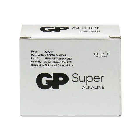 GP Battery Baterie alkaliczne LR03/AAA GP SUPER 10szt. (G-TECH) GP Battery Baterie alkaliczne LR03/AAA GP SUPER 10szt. (G-TECH)