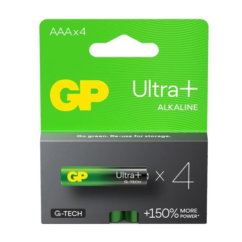 GP Battery Baterie alkaliczne LR03/AAA GP ULTRA+ 4szt. G-TECH GP Battery Baterie alkaliczne LR03/AAA GP ULTRA+ 4szt. G-TECH