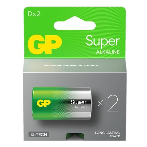 GP Battery Baterie alkaliczne LR20/D GP SUPER 2szt. (G-TECH) GP Battery Baterie alkaliczne LR20/D GP SUPER 2szt. (G-TECH)