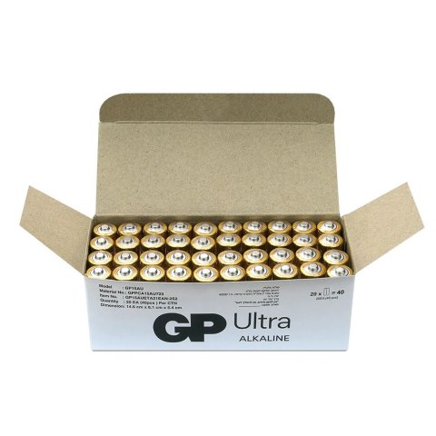 GP Battery Baterie alkaliczne LR6/AA GP ULTRA 40szt. (G-TECH) GP Battery Baterie alkaliczne LR6/AA GP ULTRA 40szt. (G-TECH)