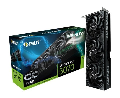Palit Karta graficzna GeForce RTX 5070 INFINITY 3 OC 12GB GDDR7 192bit Palit Karta graficzna GeForce RTX 5070 INFINITY 3 OC 12GB GDDR7 192bit