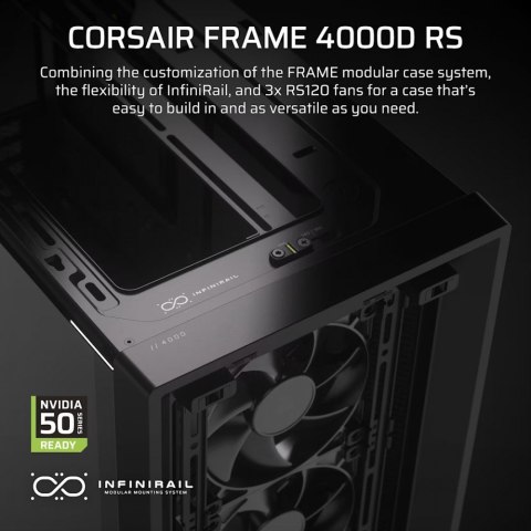 Corsair Obudowa FRAME 4000D RS Black Mid Tower ATX Corsair Obudowa FRAME 4000D RS Black Mid Tower ATX