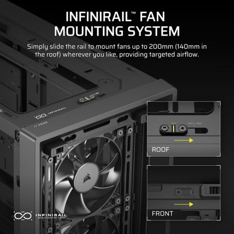Corsair Obudowa FRAME 4000D RS Black Mid Tower ATX Corsair Obudowa FRAME 4000D RS Black Mid Tower ATX