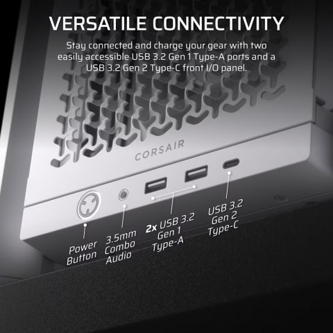 Corsair Obudowa FRAME 4000D RS White Mid Tower ATX